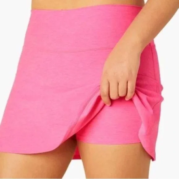 Beyond Yoga pink space dye tie breaker circle skirt skort shorts s small - Picture 3 of 7